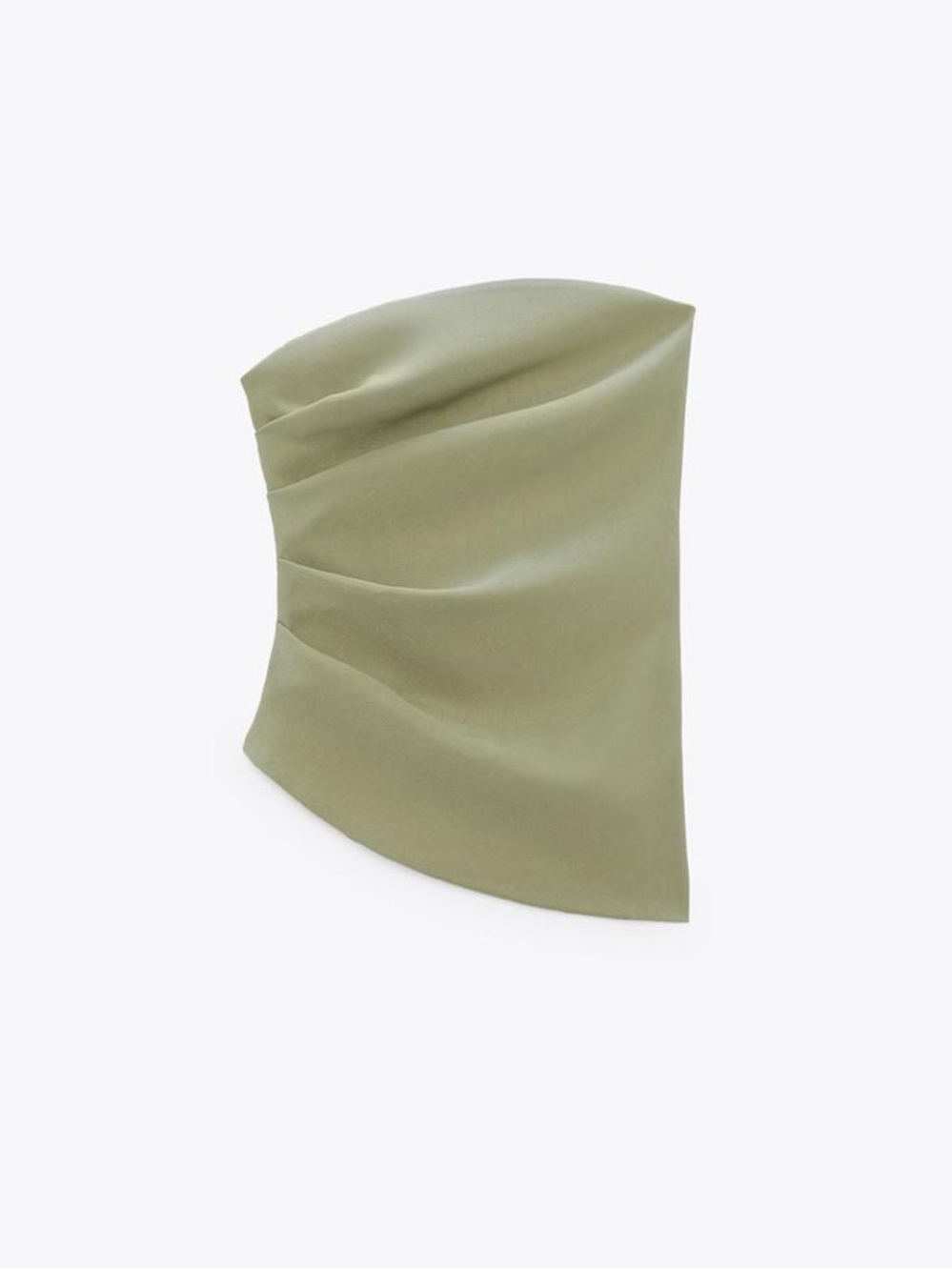 zara ruched tube top